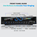 Starklok 7.2 Channel 1000W Surround Stereo Receiver Bluetooth Audio Power Amplifiers for Home Theater Stereo System
