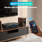 Starklok 7.2 Channel 1000W Surround Stereo Receiver Bluetooth Audio Power Amplifiers for Home Theater Stereo System